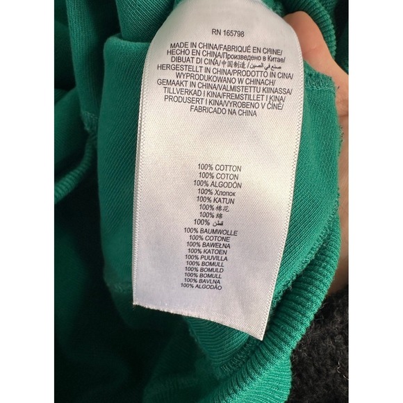 HERVE BY HERVE LEGER Dolman Green Sweatshirt Pullover Women's Size M - Picture 10 of 10